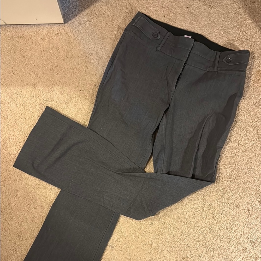 Women's Gray Flared Work Pants
